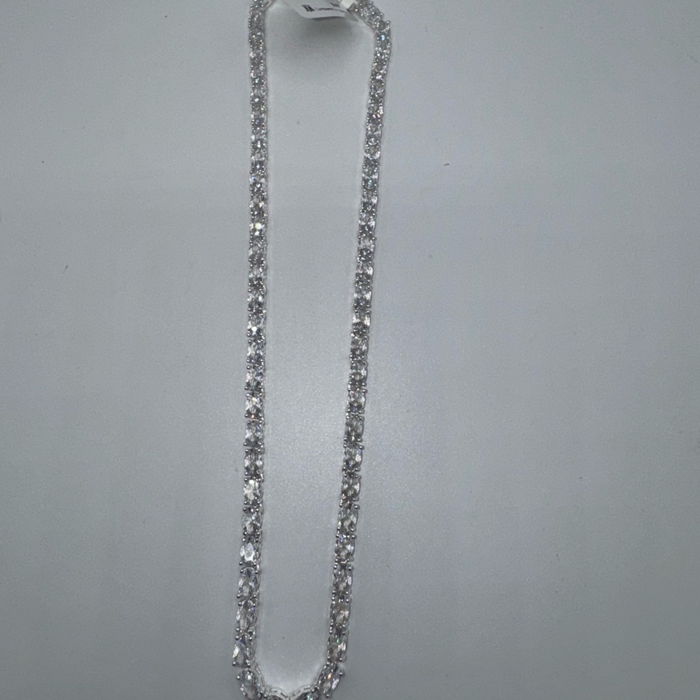28ct Oval Tennis Necklace - Picture 13 of 15